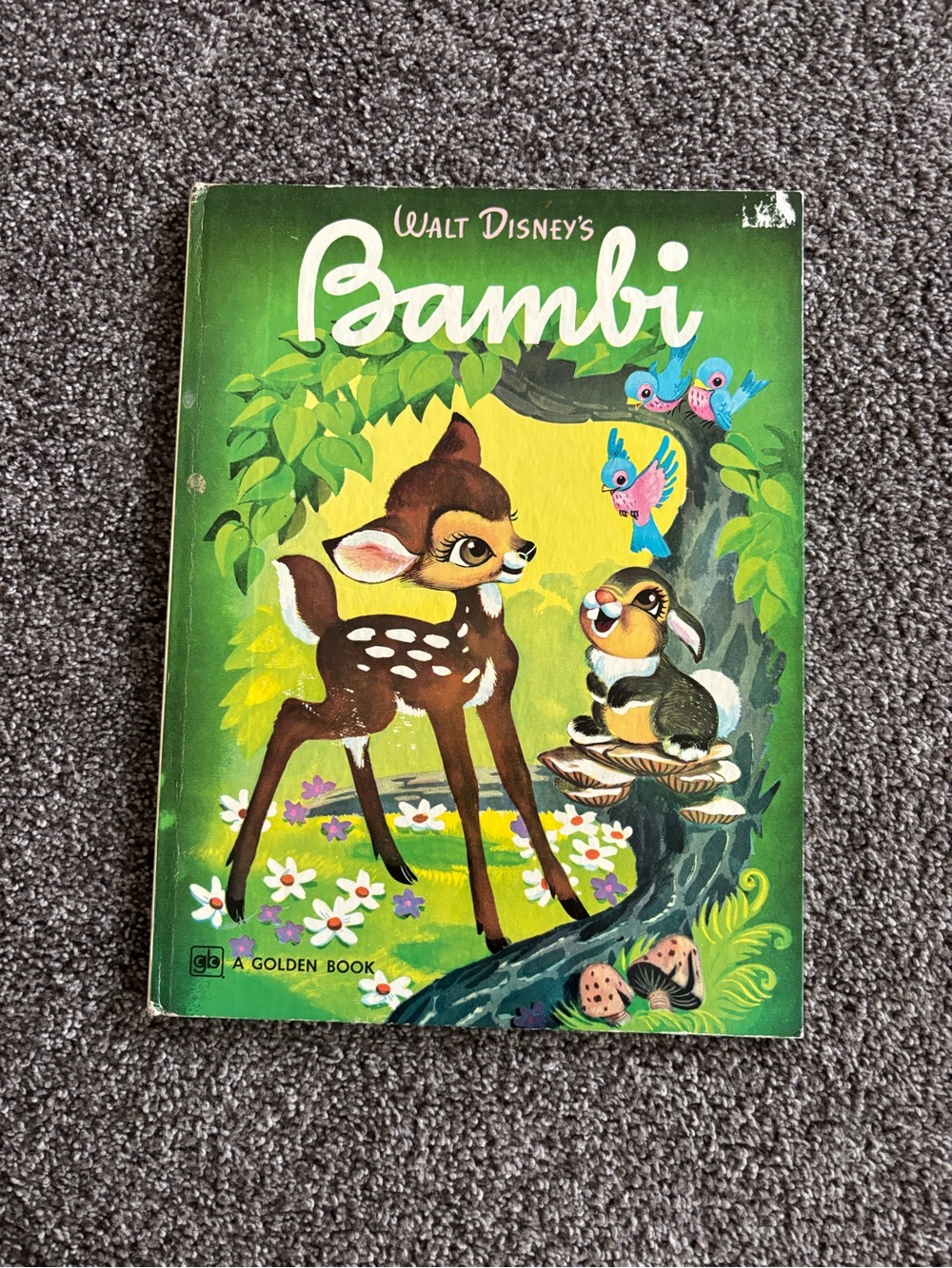 Walt Disney Bambi Children's Book - Green Cover